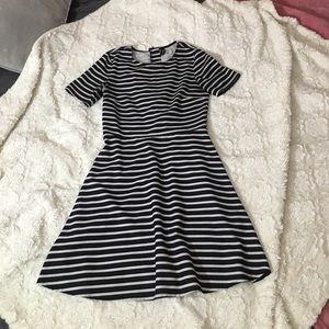 Striped Black and White H&M Dress